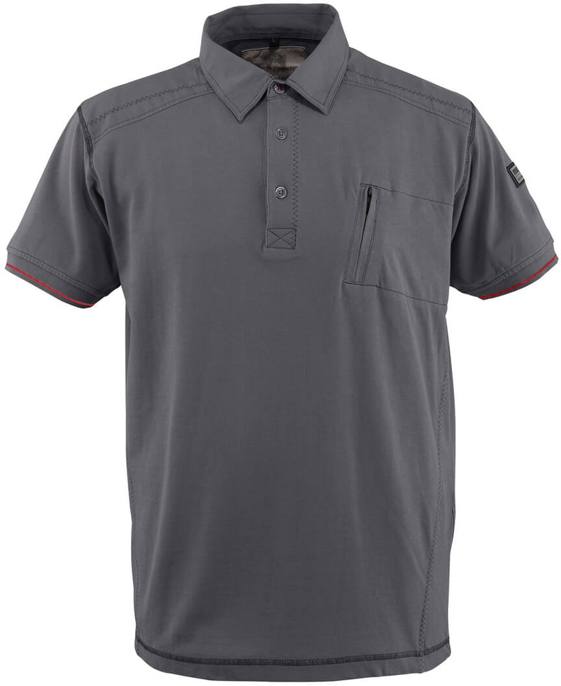 MascotPolo-ShirtmitBrusttascheKretaFrontline50351-833Hellanthrazit-XXL