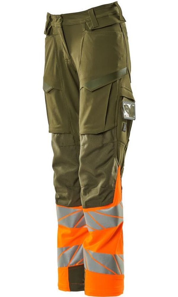 MascotDamenHosemitKnietaschenAccelerateSafe19178-511MoosgrnHi-visOrange-C3476