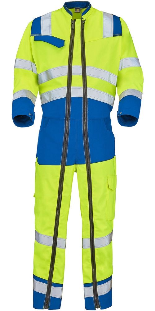 CepovettOverall2ReissverschlsseFluoSafeXp9J869570FluoYellowAzure-XS