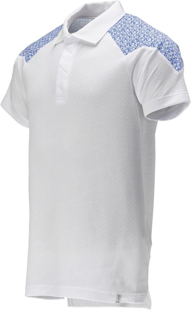 MascotPolo-ShirtFoodCare20083-933WeiAzurblau-XXL