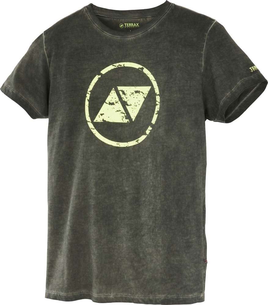 TerraxWorkwearT-ShirtDunkelgrnLimette