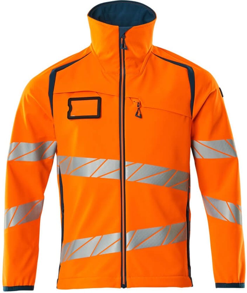 MascotSoftshellJackeAccelerateSafe19002-143Hi-visOrangeDunkelpetroleum-XXL