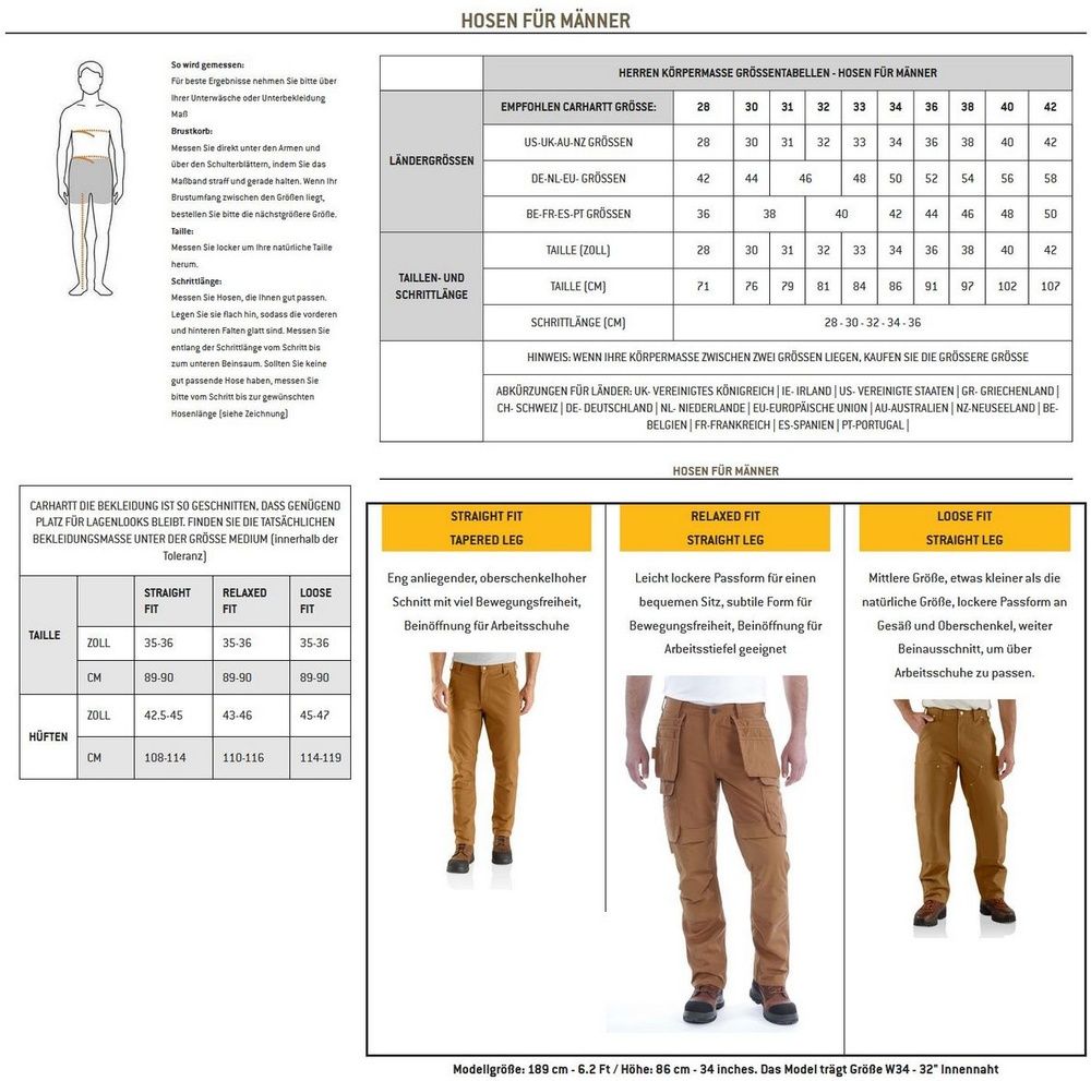 CarharttArbeitshoseRuggedFlexStraightFitDuckTaperedLegUtilityWorkPant103339