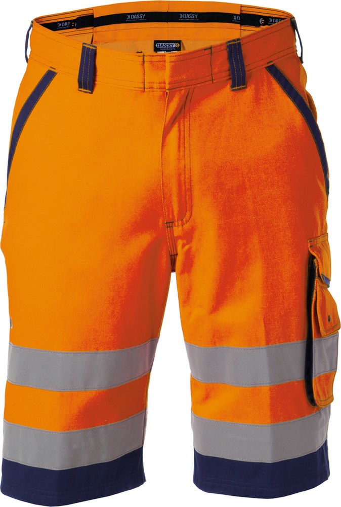 DassyWarnschutz-ShortsLuccaPESCO74NeonorangeDunkelblau