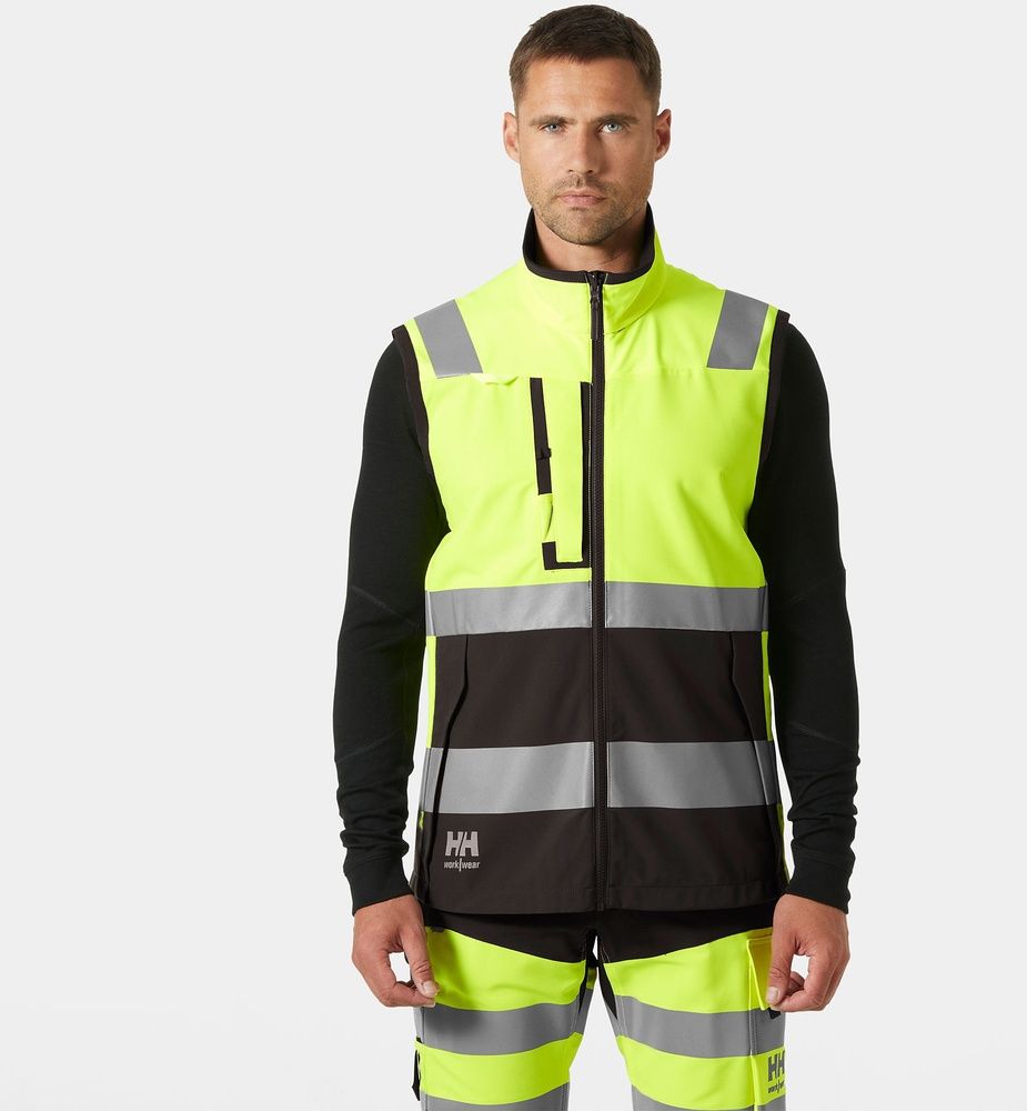 HellyHansenWesteAlna4XTechVest74030YellowEbony-XS