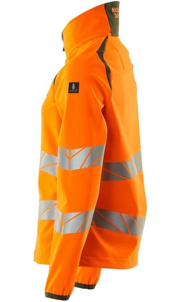 MascotDamenSoftshellJackeAccelerateSafe19012-143Hi-visOrangeMoosgrn-XXL