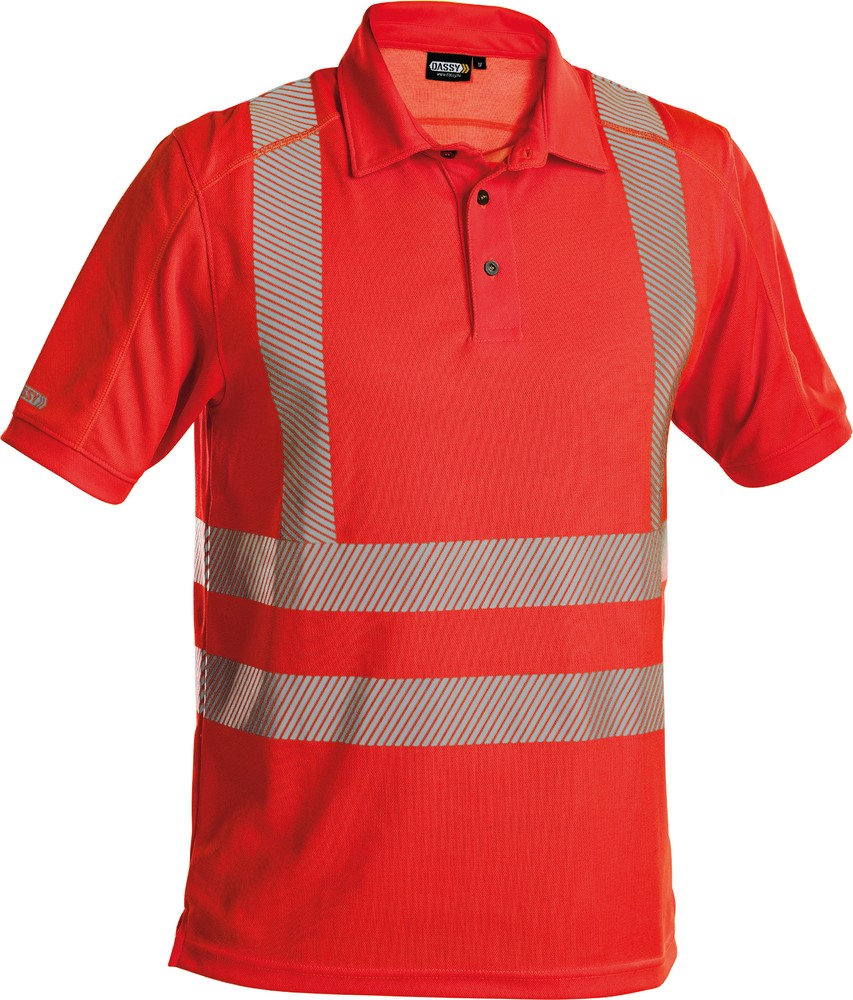 DassyWarnschutzUV-PoloshirtBrandonCOPES54Neonrot