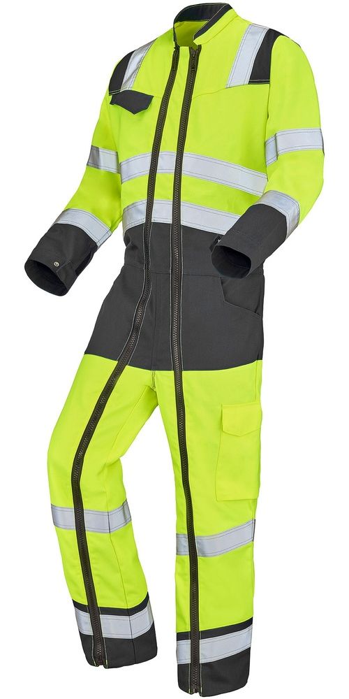 CepovettOverall2ReissverschlsseFluoSafeXp9J869570FluoYellowConvoyGrey-XS