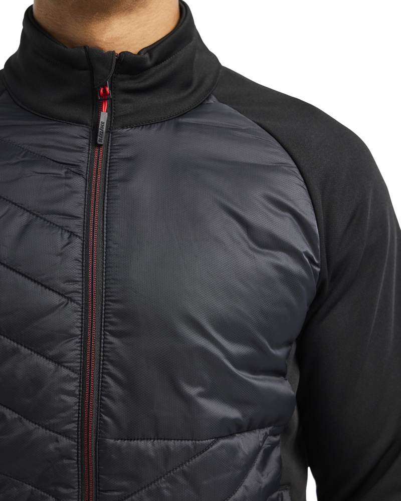 BlklderHybridSweater34182526SchwarzRot-4XL