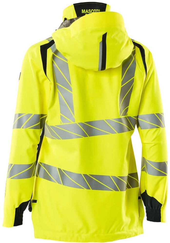 MascotDamenHardShellJackeAccelerateSafe19011-449Hi-visGelbSchwarzblau-XXL