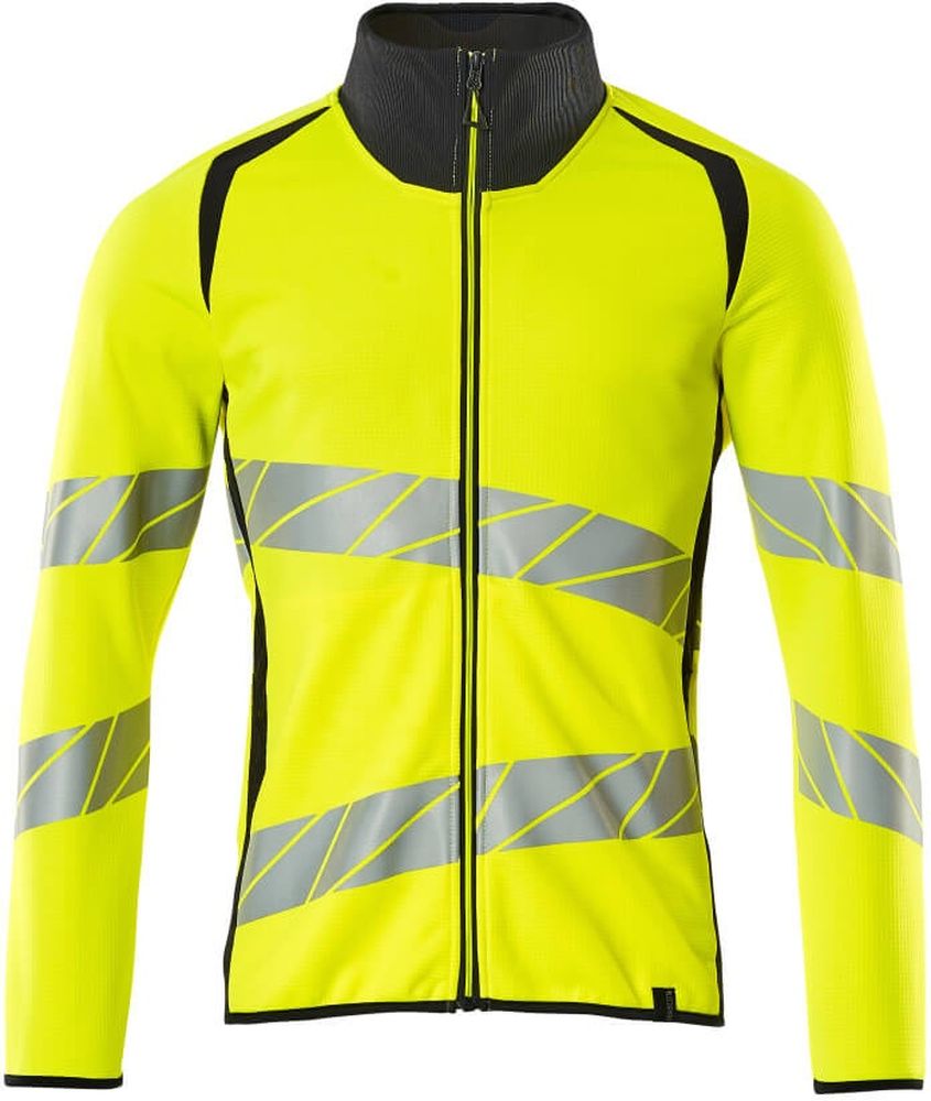 MascotSweatshirtmitReiverschlussAccelerateSafe19184-781Hi-visGelbSchwarzblau-XXL