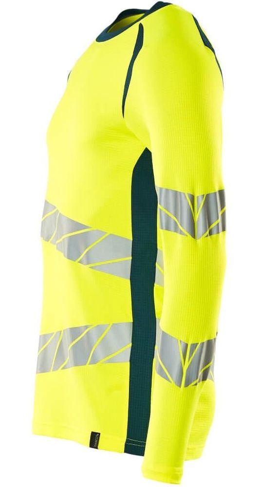 MascotT-ShirtLangarmAccelerateSafe19081-771Hi-visGelbDunkelpetroleum-XXL