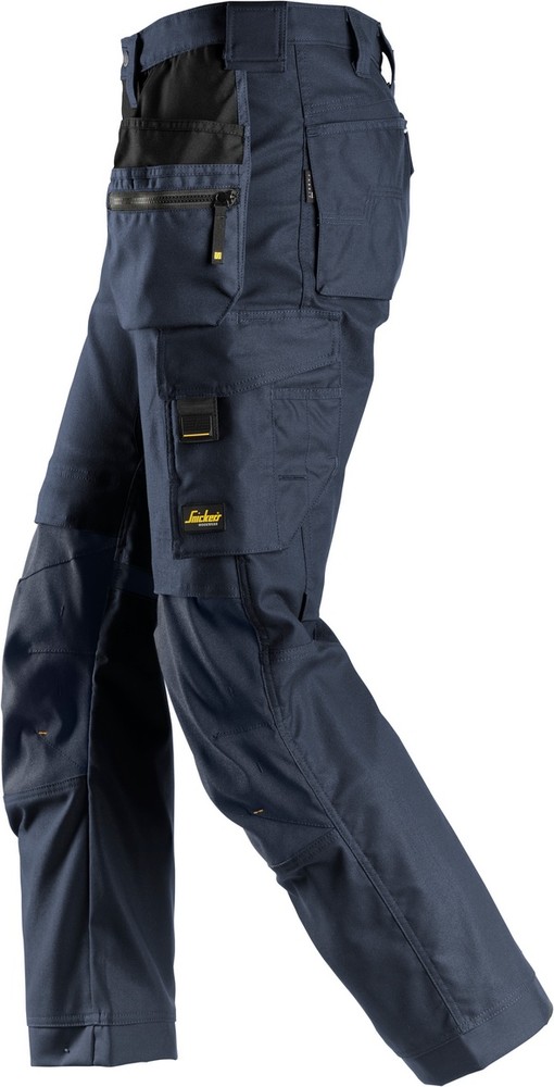 SnickersWorkwearAllroundWorkCanvasStretchArbeitshosemitHolstertaschenNavy