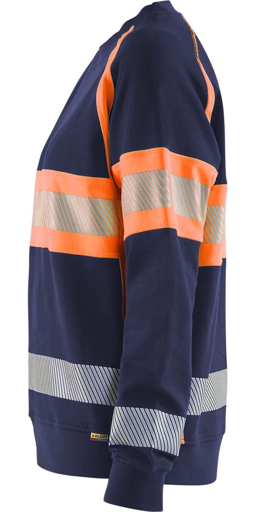 BlklderDamenHighVisSweatshirt34091158MarineblauOrange-L