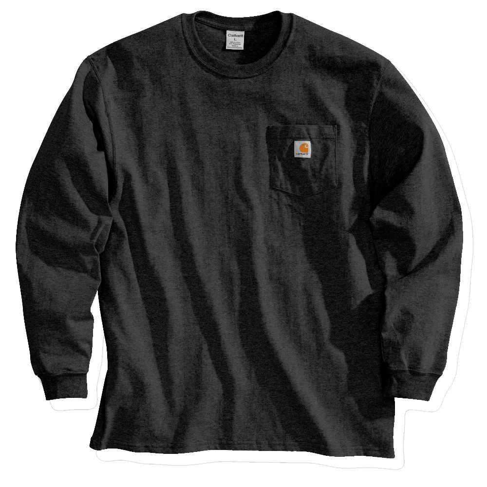 CarharttLongsleeveWorkwearPocketT-ShirtLSBlack