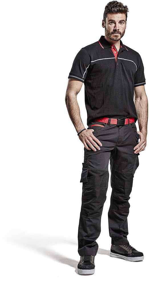 BlklderArbeitshoseServicemitStretch14951330SchwarzRot-C146