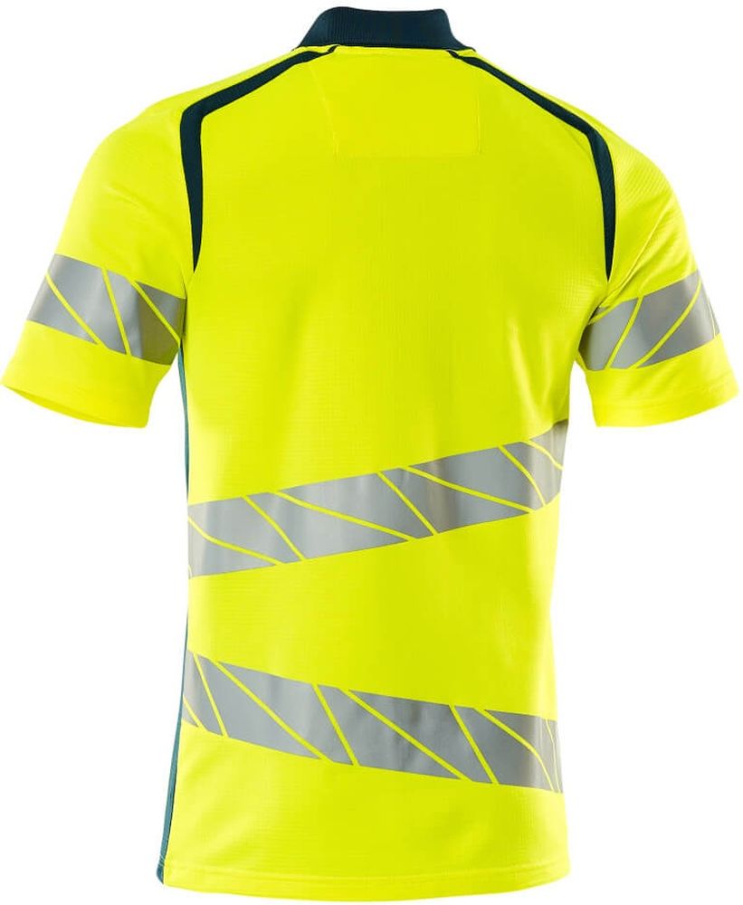 MascotPolo-ShirtAccelerateSafe19083-771Hi-visGelbDunkelpetroleum-XXL