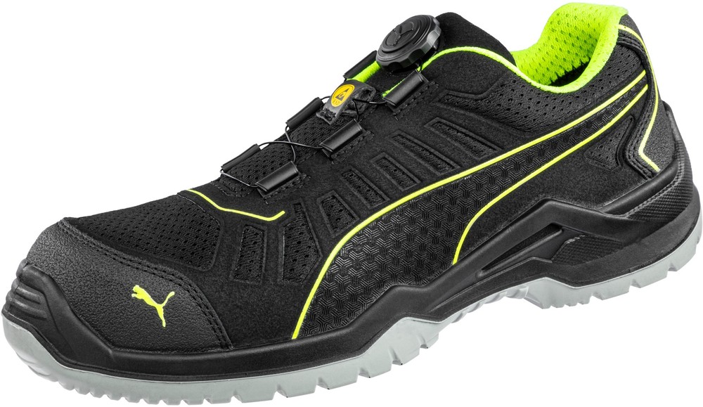 PumaSafetySicherheitsschuheFuseTCDiscLowS1PESDSRCSchwarzGrn-40