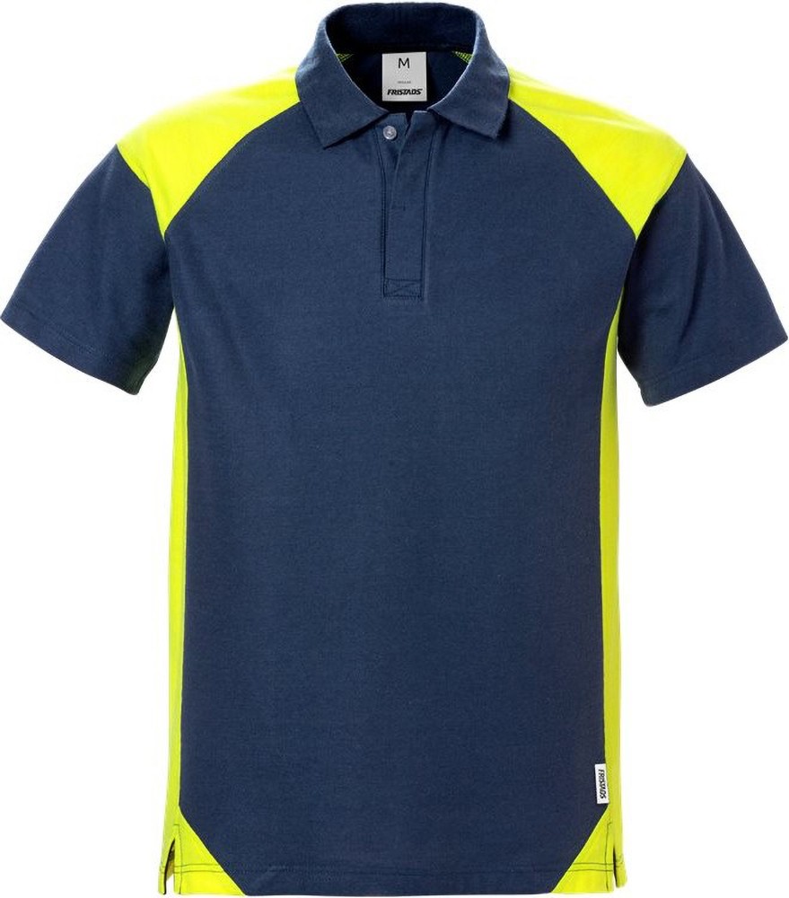 FristadsPoloshirt7047PHVMarineWarnschutz-Gelb-4XL