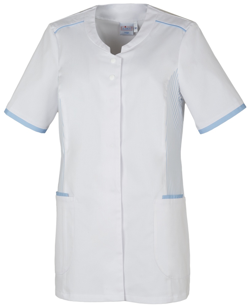 LeiberDamenKasack08-2153WeiHellblau-36