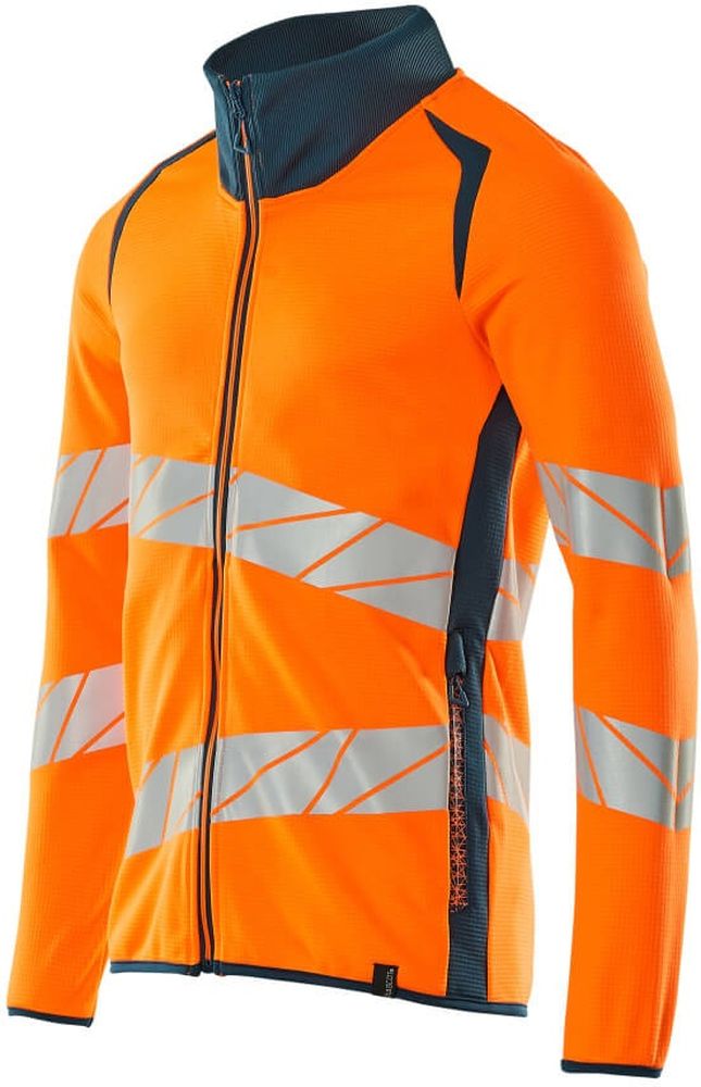 MascotSweatshirtmitReiverschlussAccelerateSafe19184-781Hi-visOrangeDunkelpetroleum-XXL