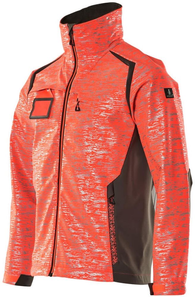 MascotSoftshellJackeAccelerateSafe19202-291Hi-visRotDunkelanthrazit-XXL