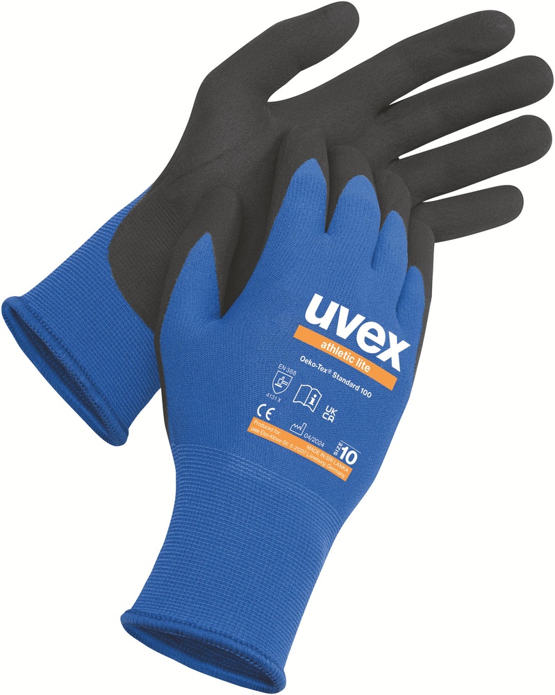 UvexSchutzhandschuheSchutzhandschuhAthleticLite60027SchwarzBlau10Paar-6