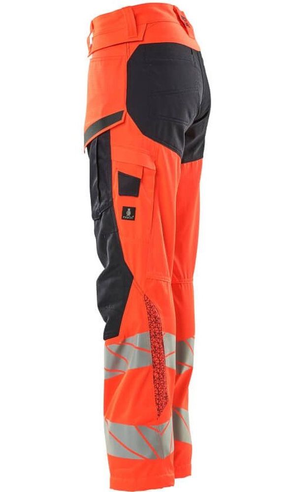 MascotDamenHosemitKnietaschenAccelerateSafe19578-236Hi-visRotSchwarzblau-C3476