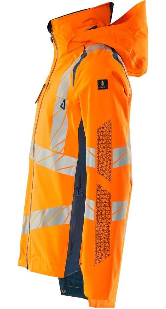 MascotHardShellJackeAccelerateSafe19001-449Hi-visOrangeDunkelpetroleum-XXL