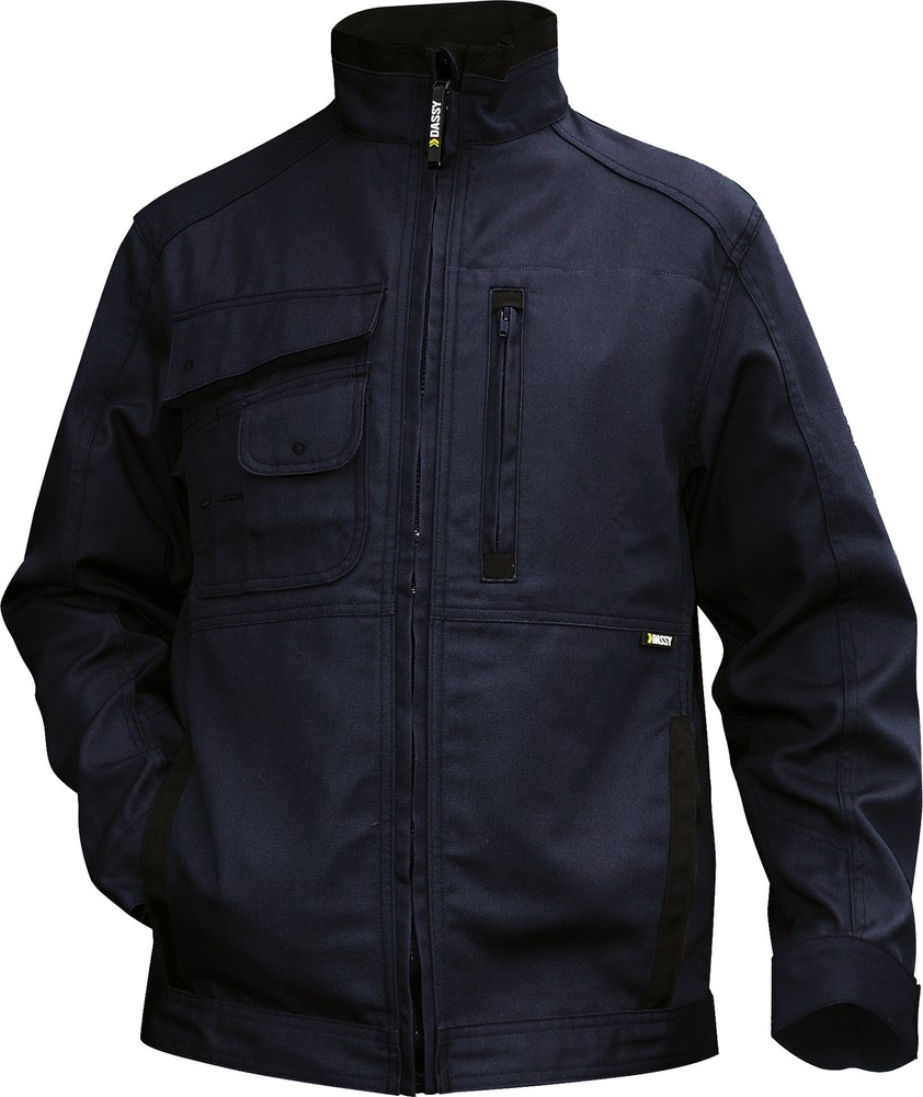 DassyCanvasArbeitsjackeKentPESCO25NachtblauSchwarz