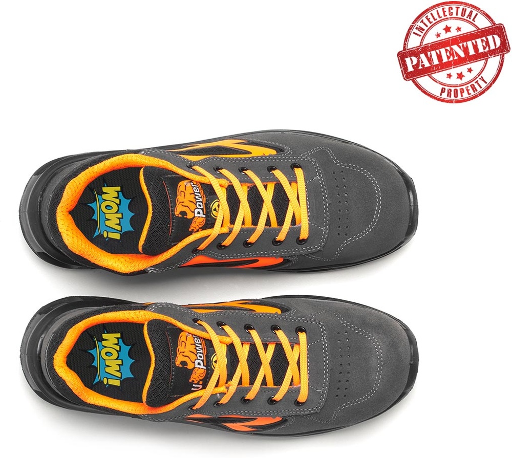 U-PowerSicherheitsschuheHalbschuheOrangeEsdS1PSrcRL20396Schwarz-35