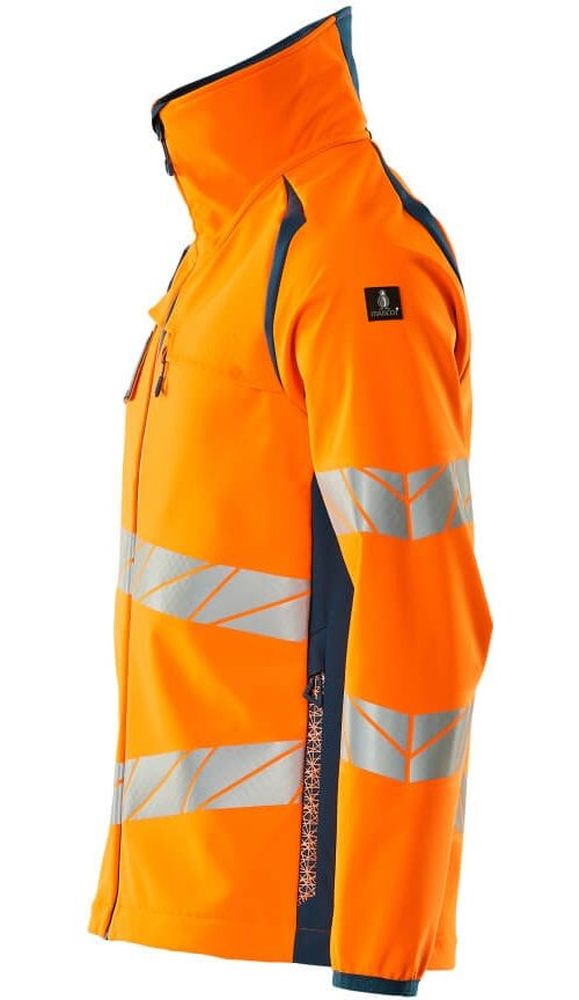 MascotSoftshellJackeAccelerateSafe19002-143Hi-visOrangeDunkelpetroleum-XXL