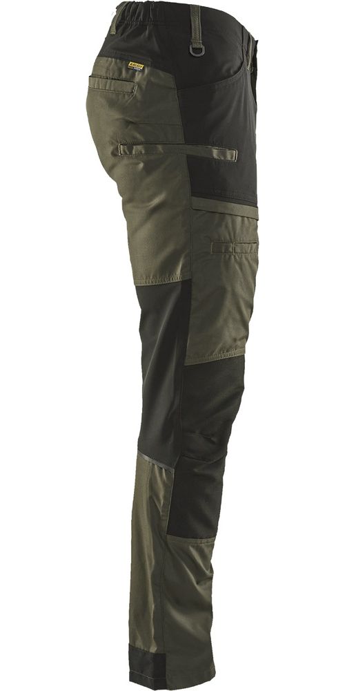 BlklderArbeitshoseServicemitStretch14561845DunkelOlivgrnSchwarz-C146