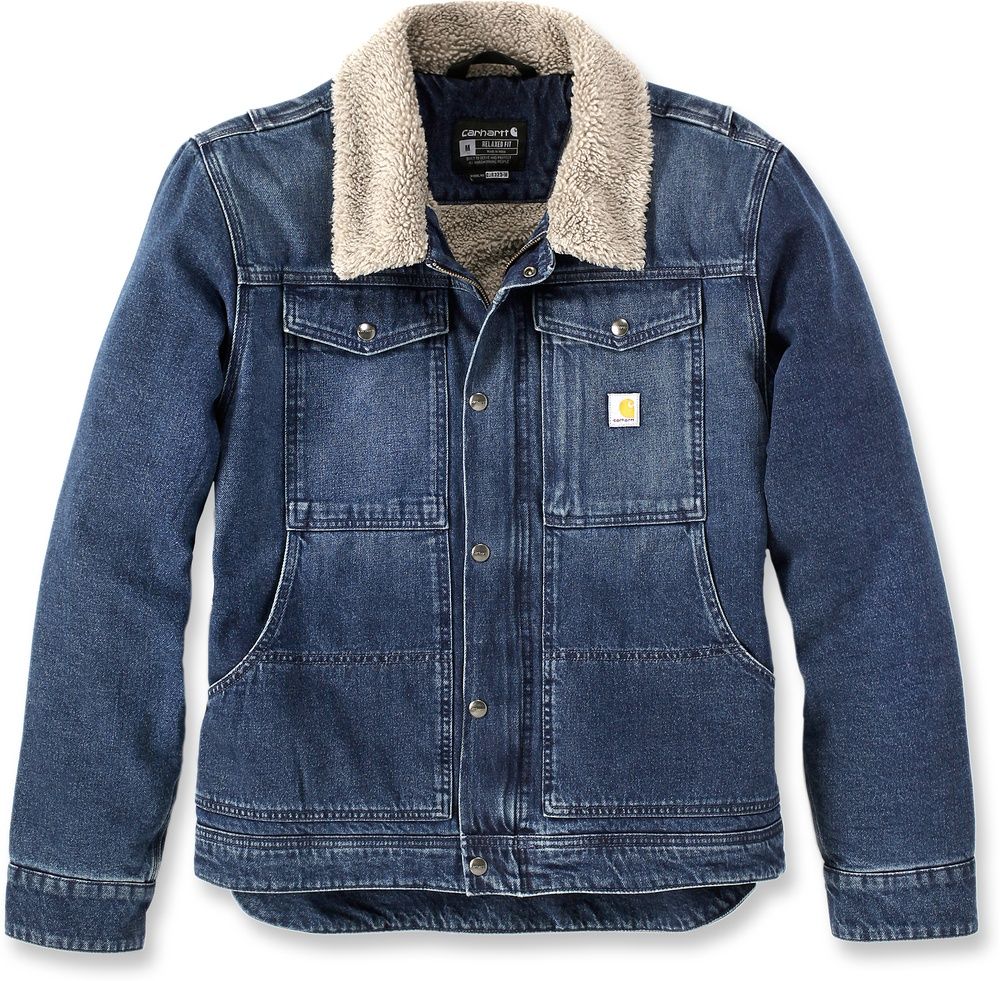 CarharttRelaxedFitDenimSherpa-LinedJacket106323Beech-S
