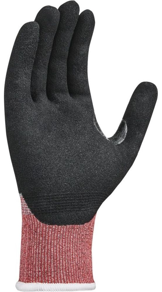 teXXorSchnittschutz-StrickhandschuheCutF12Stck2640Grau-MeliertRotSchwarz-6