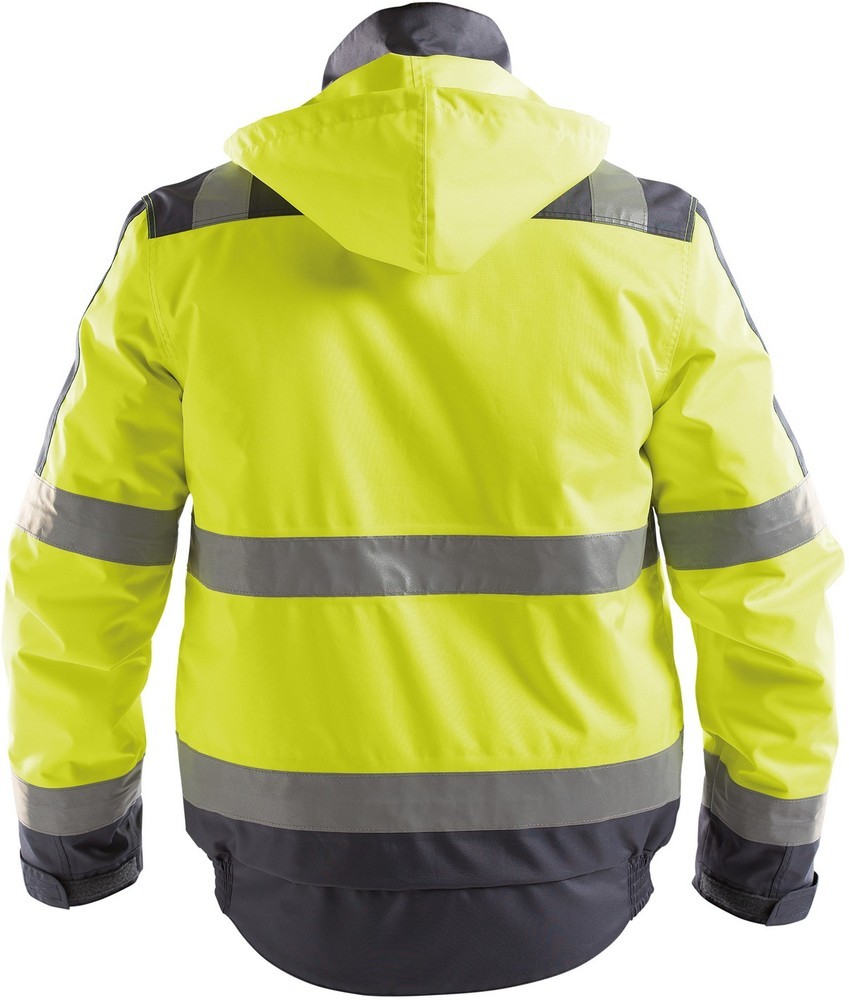 DassyWarnschutzWinterjackeLimaPES70NeongelbZementgrau-4XL