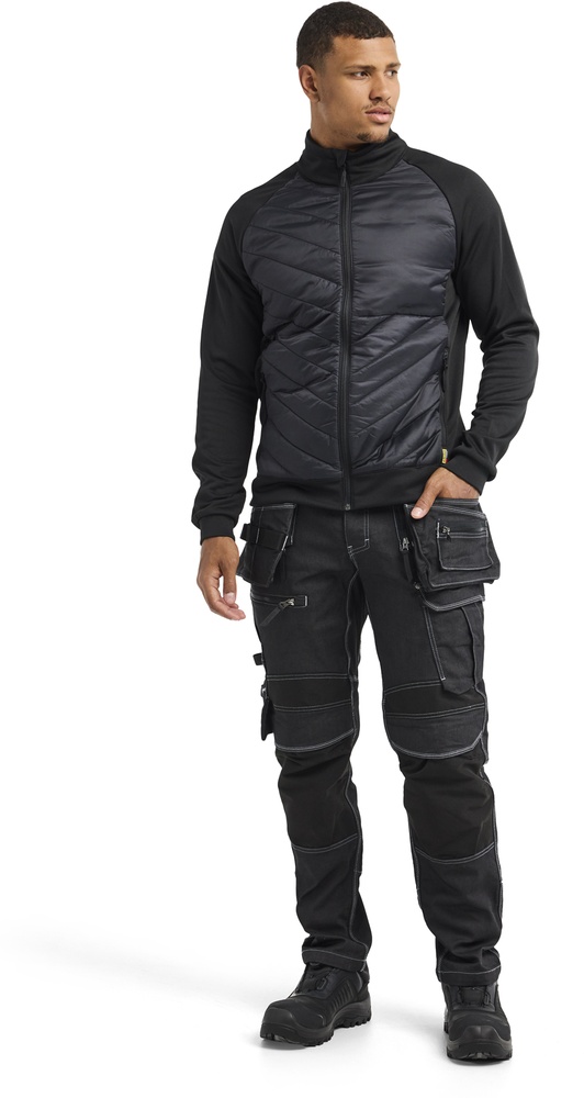 BlklderHybridSweater34182526SchwarzDunkelgrau-4XL