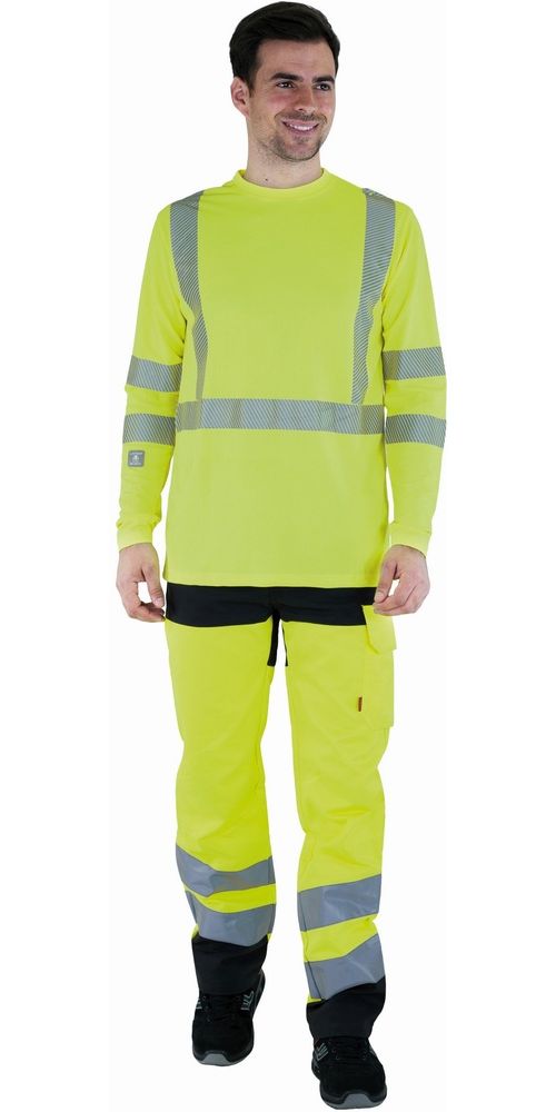 CepovettLangarm-ShirtFluoBase2T539FluoYellow-XXL