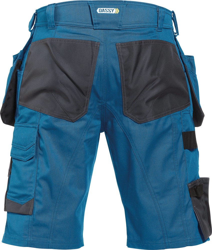 DassyArbeitsshortsmitHolstertaschenBionicPESCO63AzurblauAnthrazitgrau