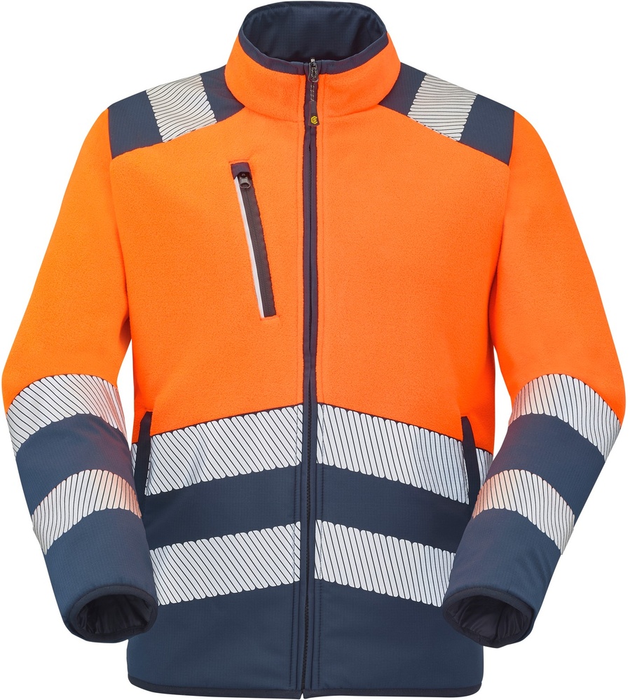 CepovettFleecejackeVeny9D04FluoOrangeNavy-S