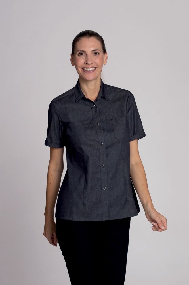 LeiberDamenBluse08-2150Jeansgrau-XS