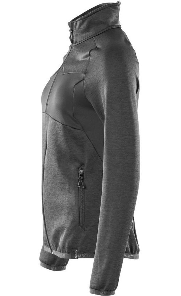 MascotDamenFleecepullovermitReiverschlussAccelerate18153-316Schwarz-XXL