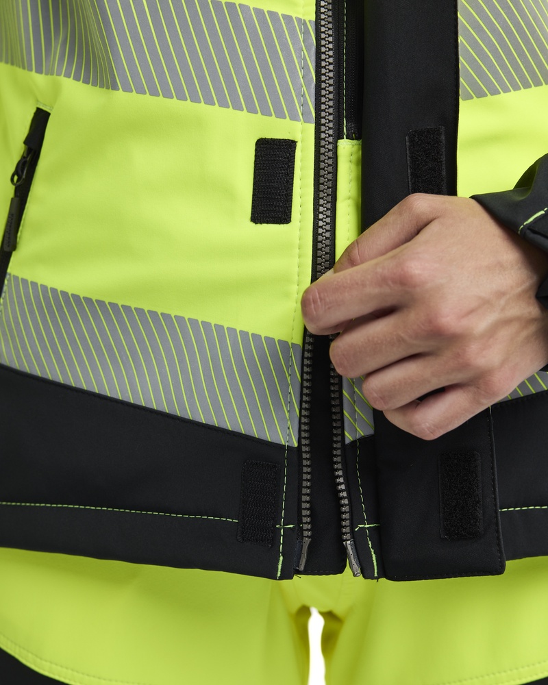 BlklderDamenArbeitsjackeHighVisSoftshellWinterjacke44012513GelbSchwarz-L