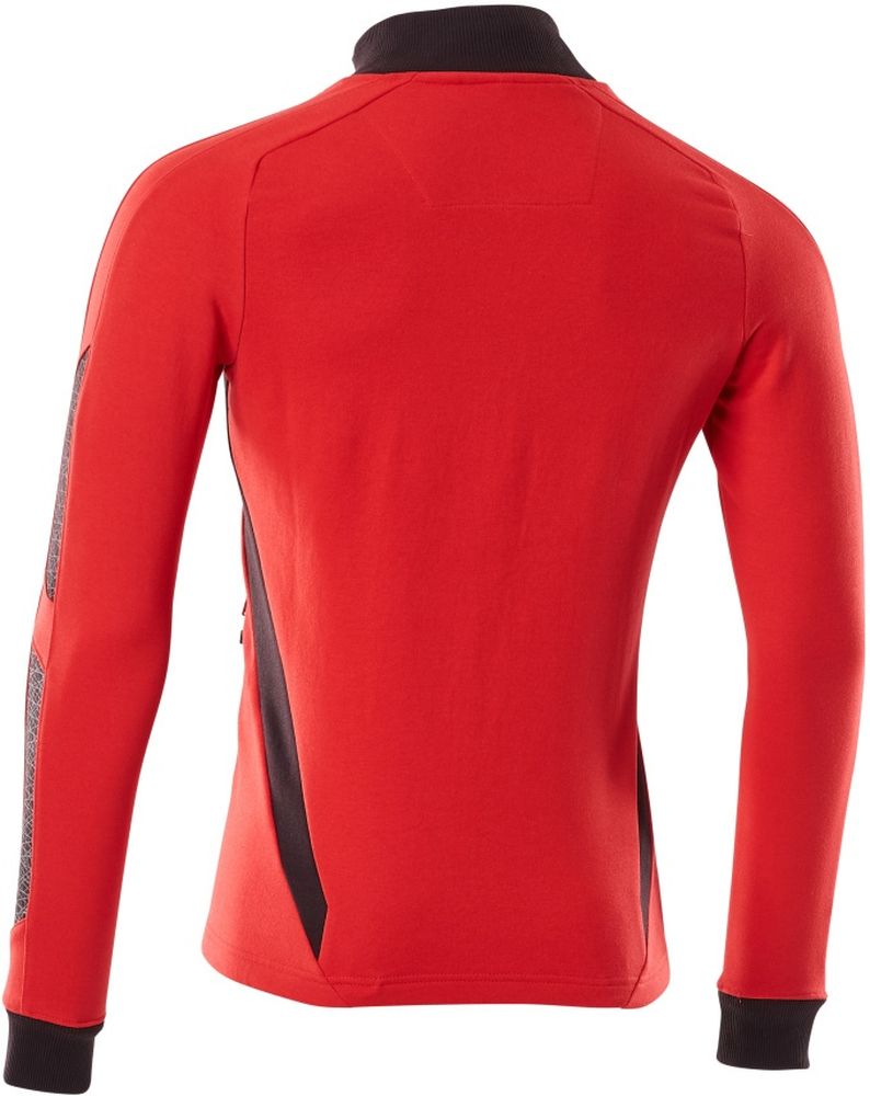 MascotSweatshirtmitReiverschlussAccelerate18484-962VerkehrsrotSchwarz-XXL