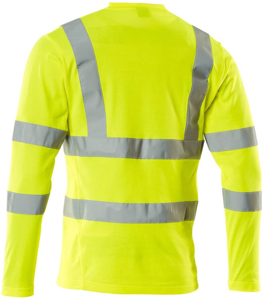 MascotT-ShirtLangarmSafeClassic18281-995Hi-visGelb-XXL