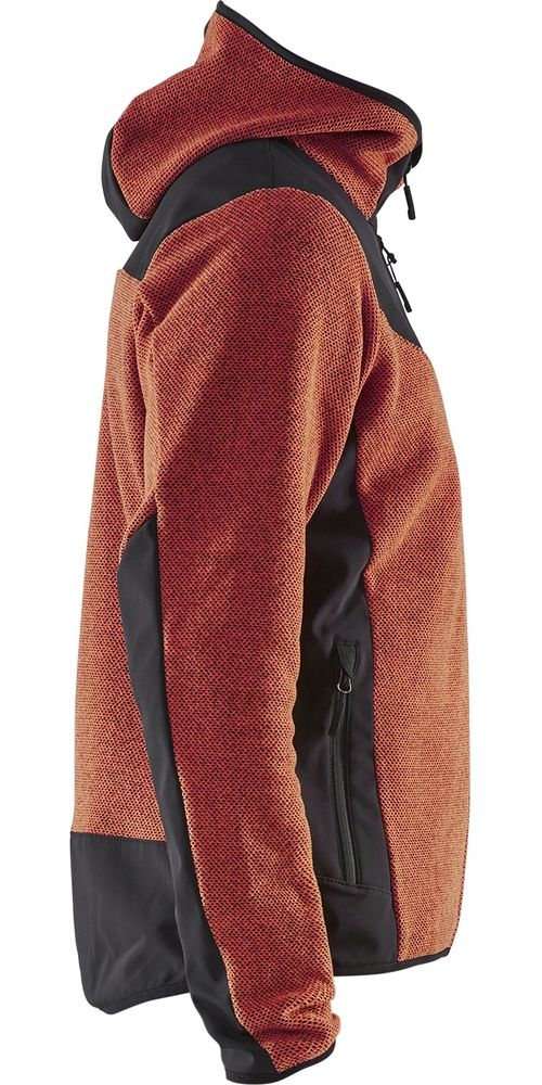 BlklderArbeitsjackeStrickjackemitSoftshell59402536RostrotSchwarz-4XL