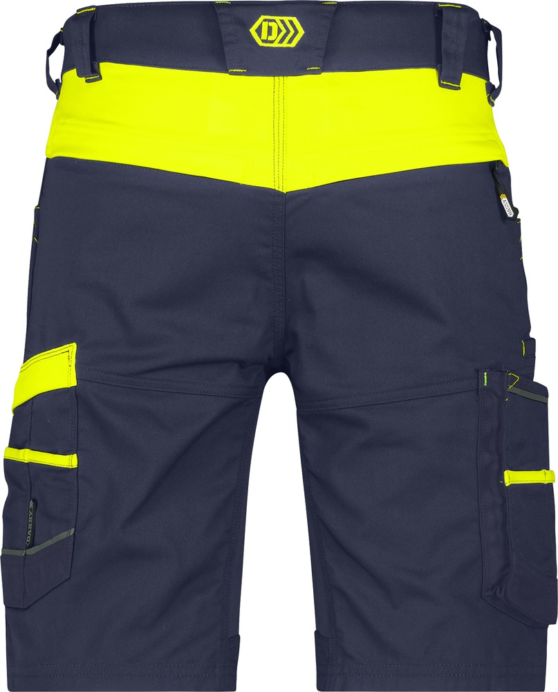 DassyBundhoseStretch-ArbeitsshortsManillaNachtblauNeongelb-42