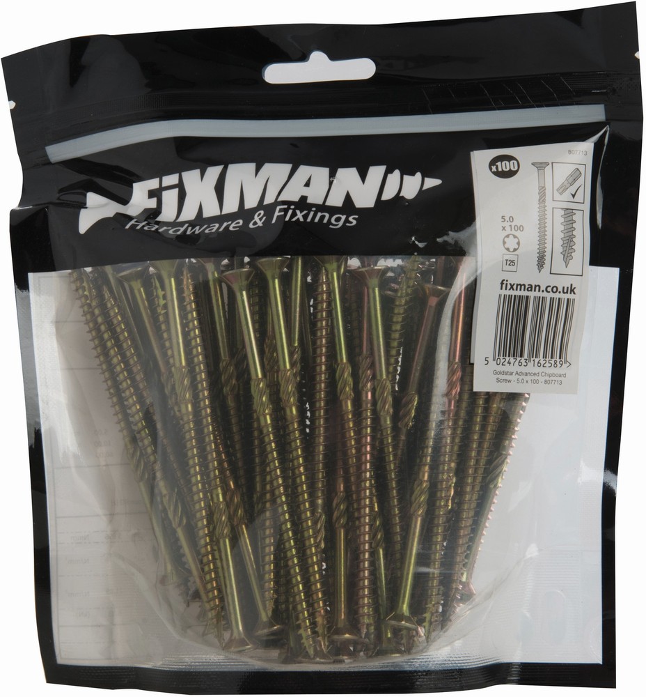 FixmanSchraubenNgelGelbverzinkteSchrauben