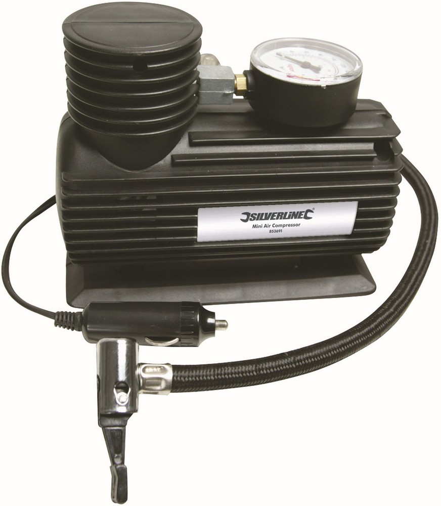SilverlineKfzWerkzeugMini-Druckluftkompressor12VDC