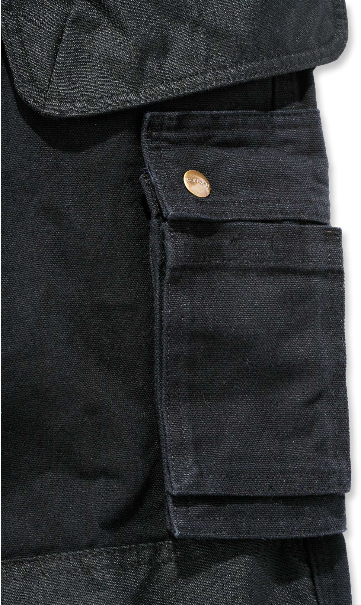 CarharttHerrenHoseWashedDuckMultipocketPantBlack